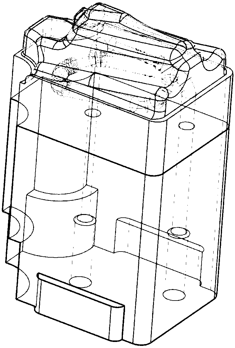 Metal part grafting printing method