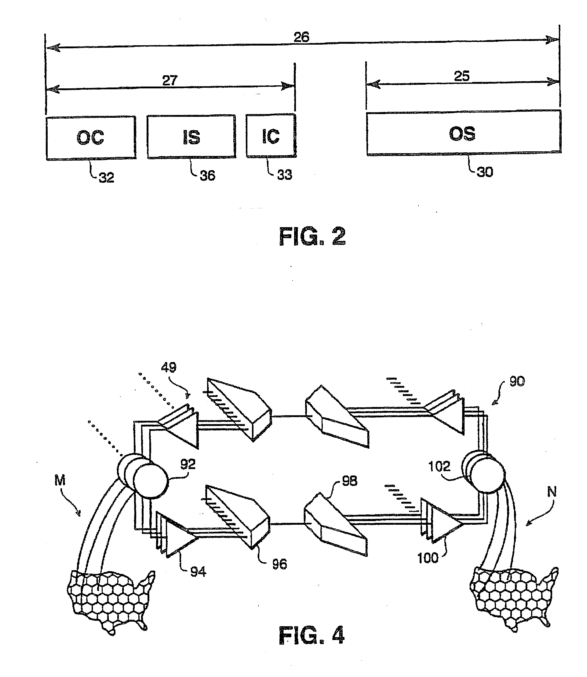 Internet communications systems and methods using different wireless links for inbound and outbound data