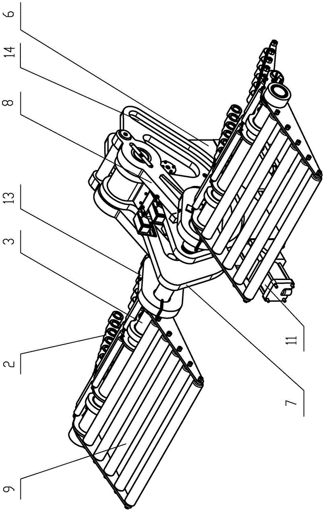 Unloading device for tire shaping and vulcanizing machine