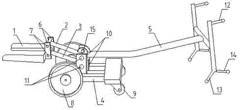 Forklift capable of carrying weight-bearing wheel