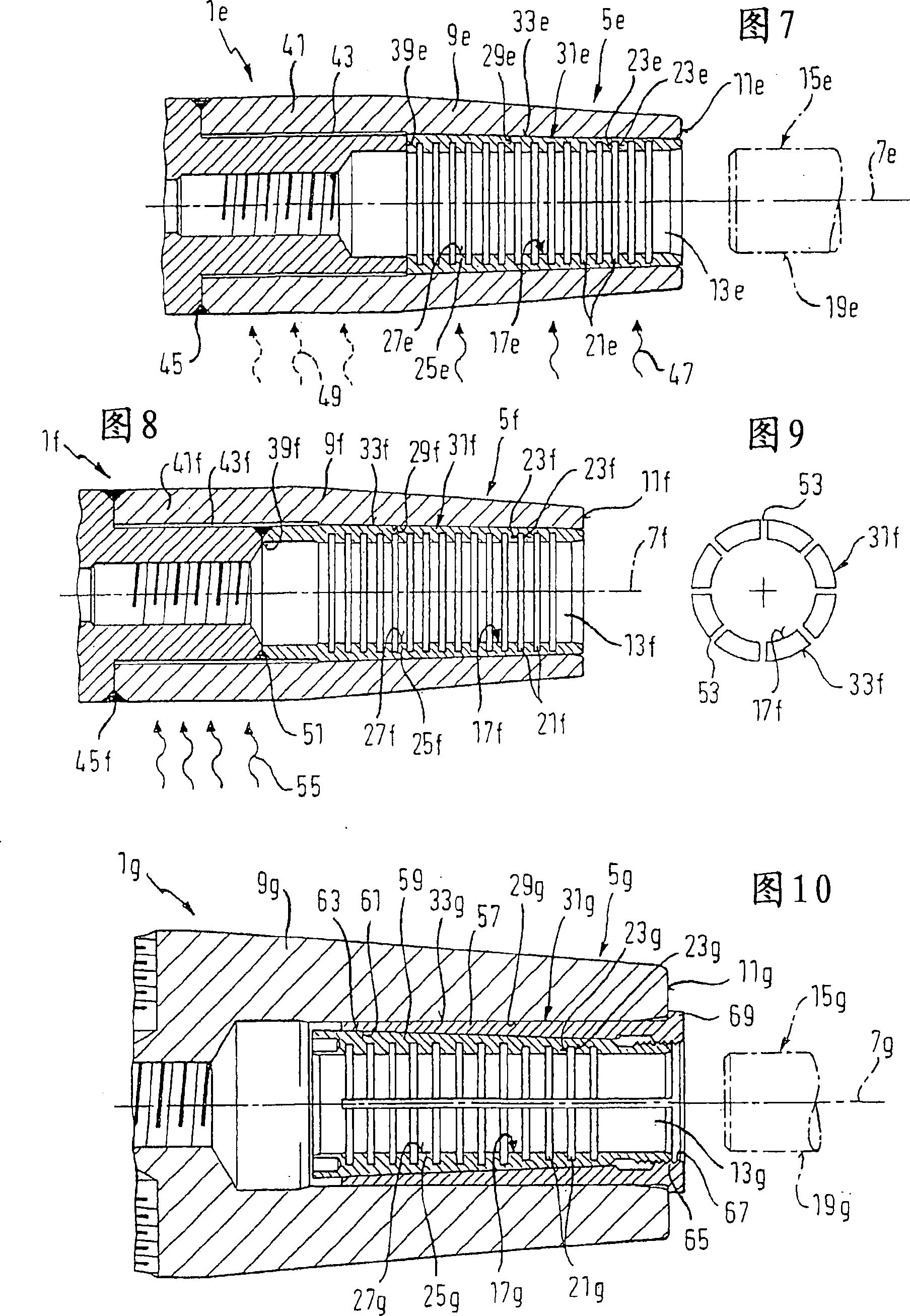 Tool holder for a rotating tool