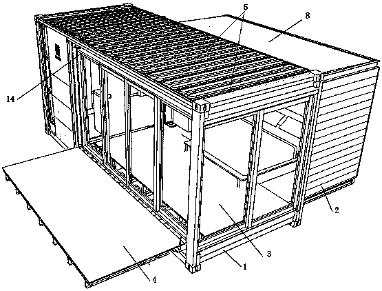 Modular, movable, expandable and deformable moving room and limo