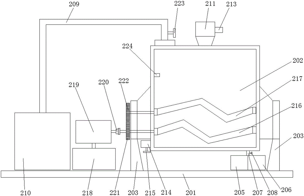 Granulation production line for composite material machining