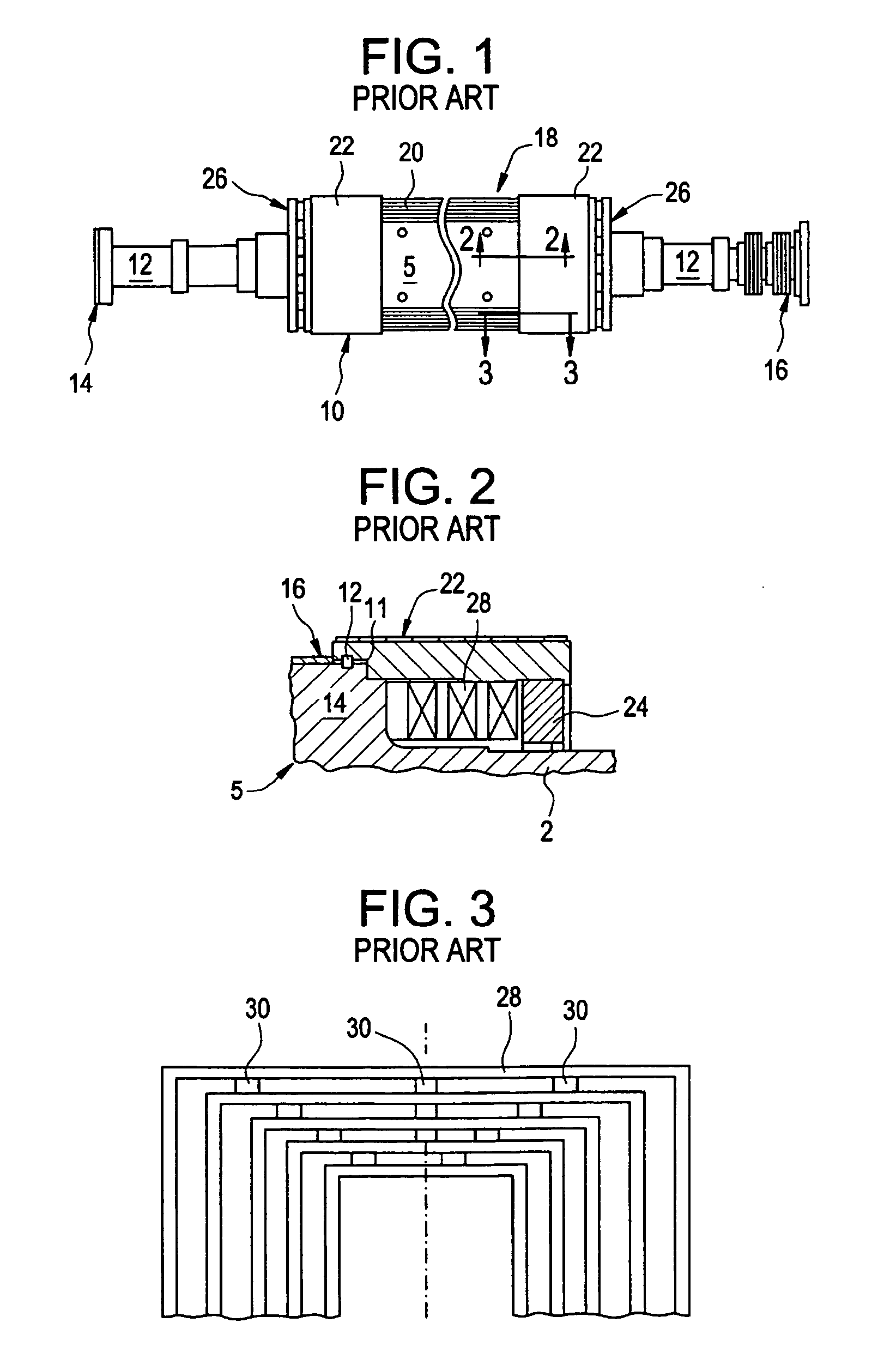 Method and apparatus for reducing hot spot temperatures on stacked field windings