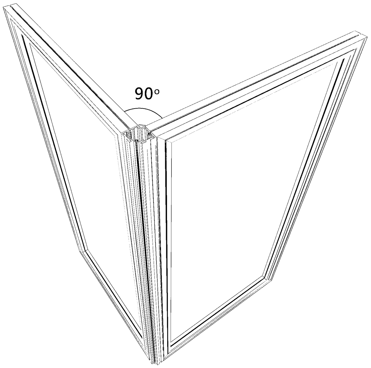 90-degree multifunctional corner section bar