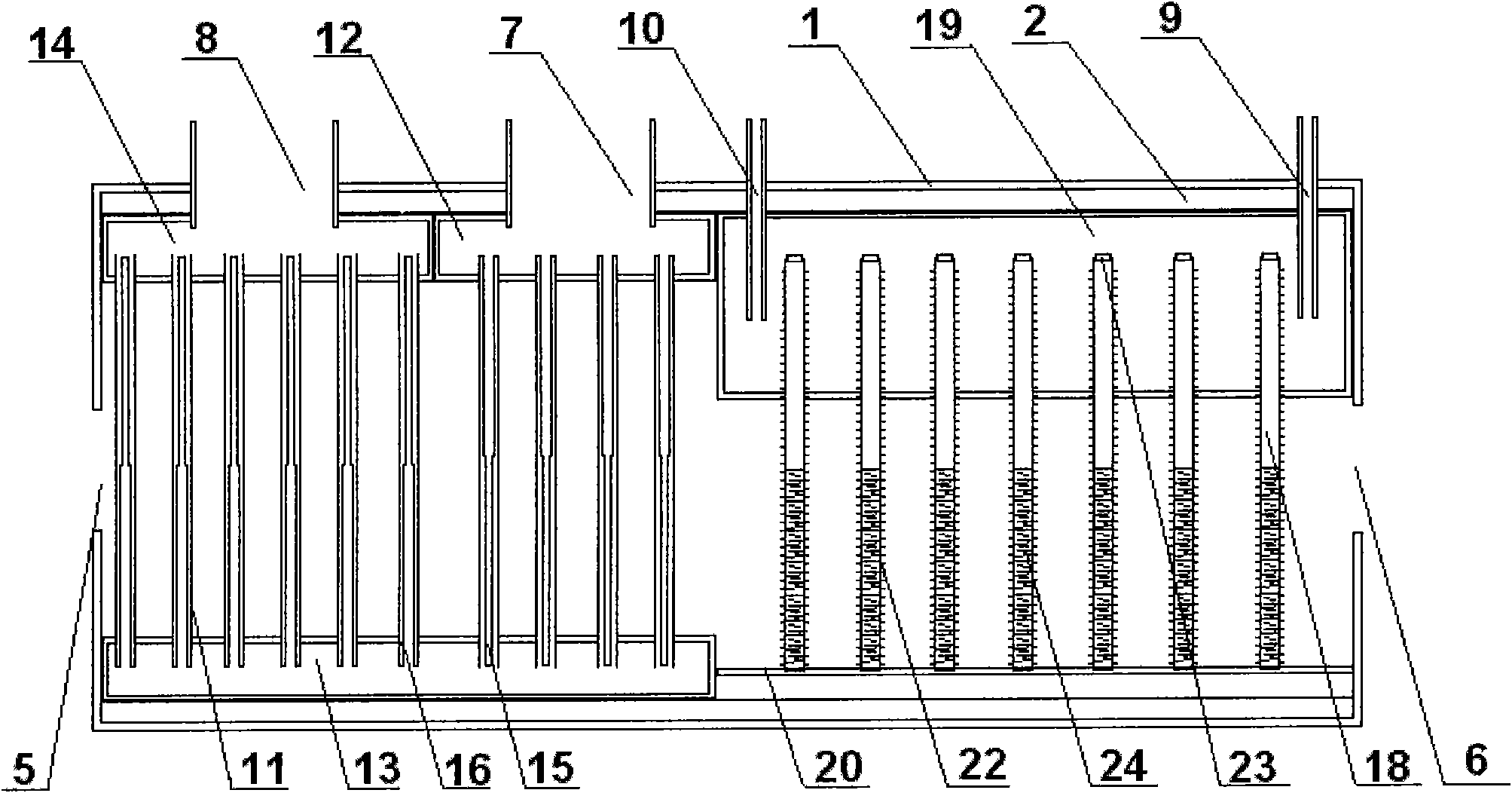 Multi-stage waste heat recovery device of industrial furnace high-temperature flue gas