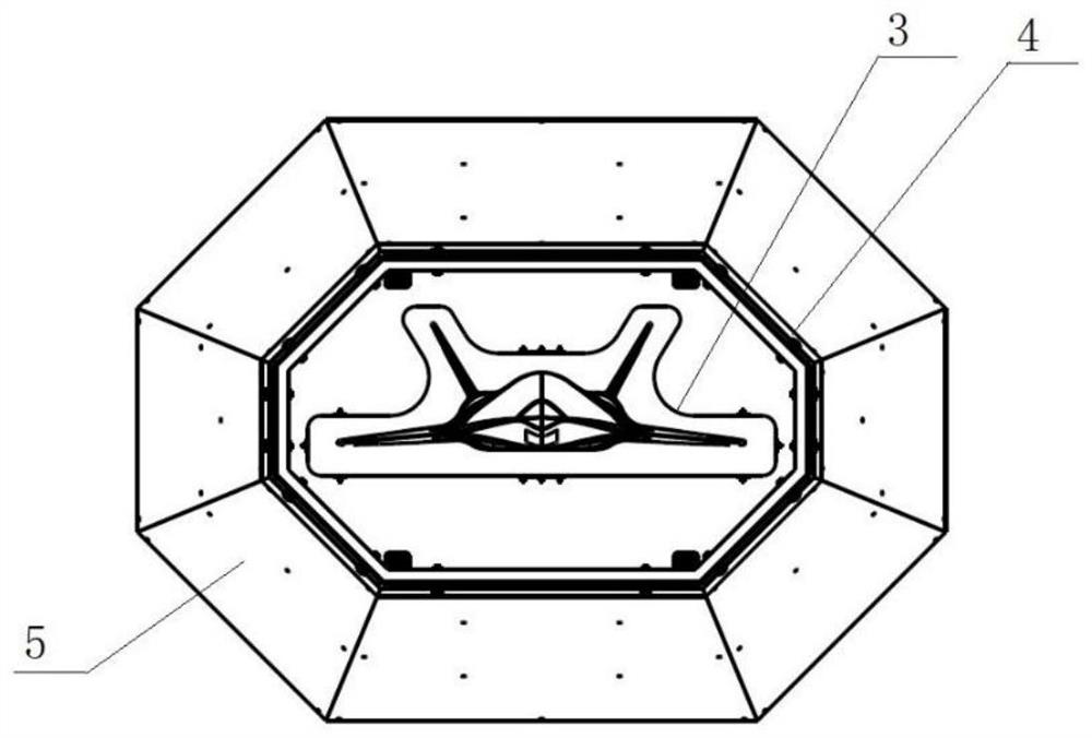 Recyclable and deformable launching nacelle