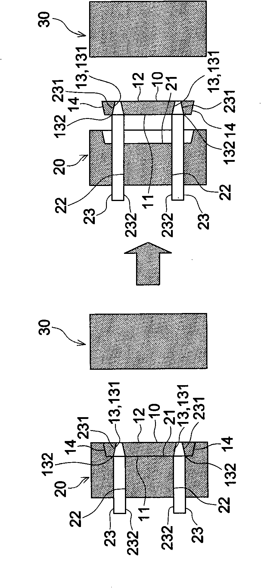 Injection molding method and injection molding die