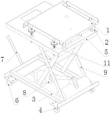 Special hydraulic transfer trolley for power distribution cabinet