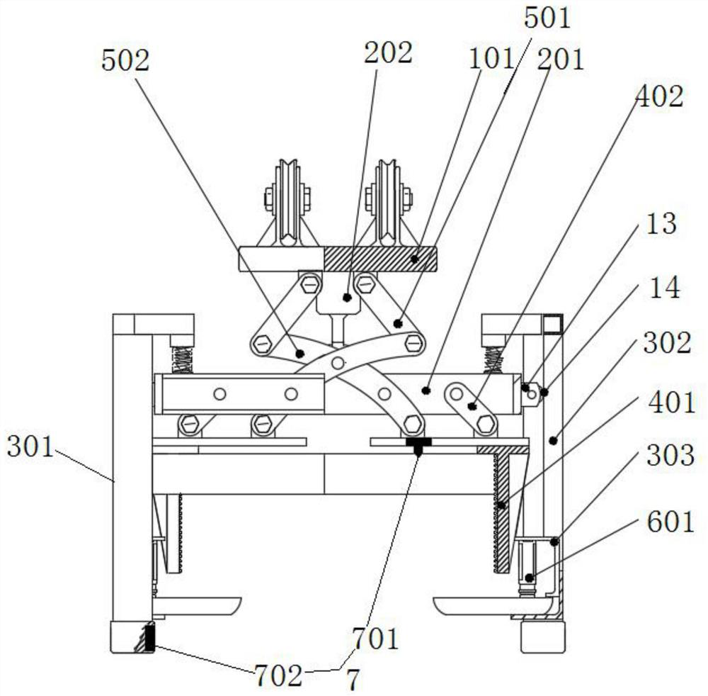 Electrolytic cathode copper integrated lifting appliance for automatic unmanned crane