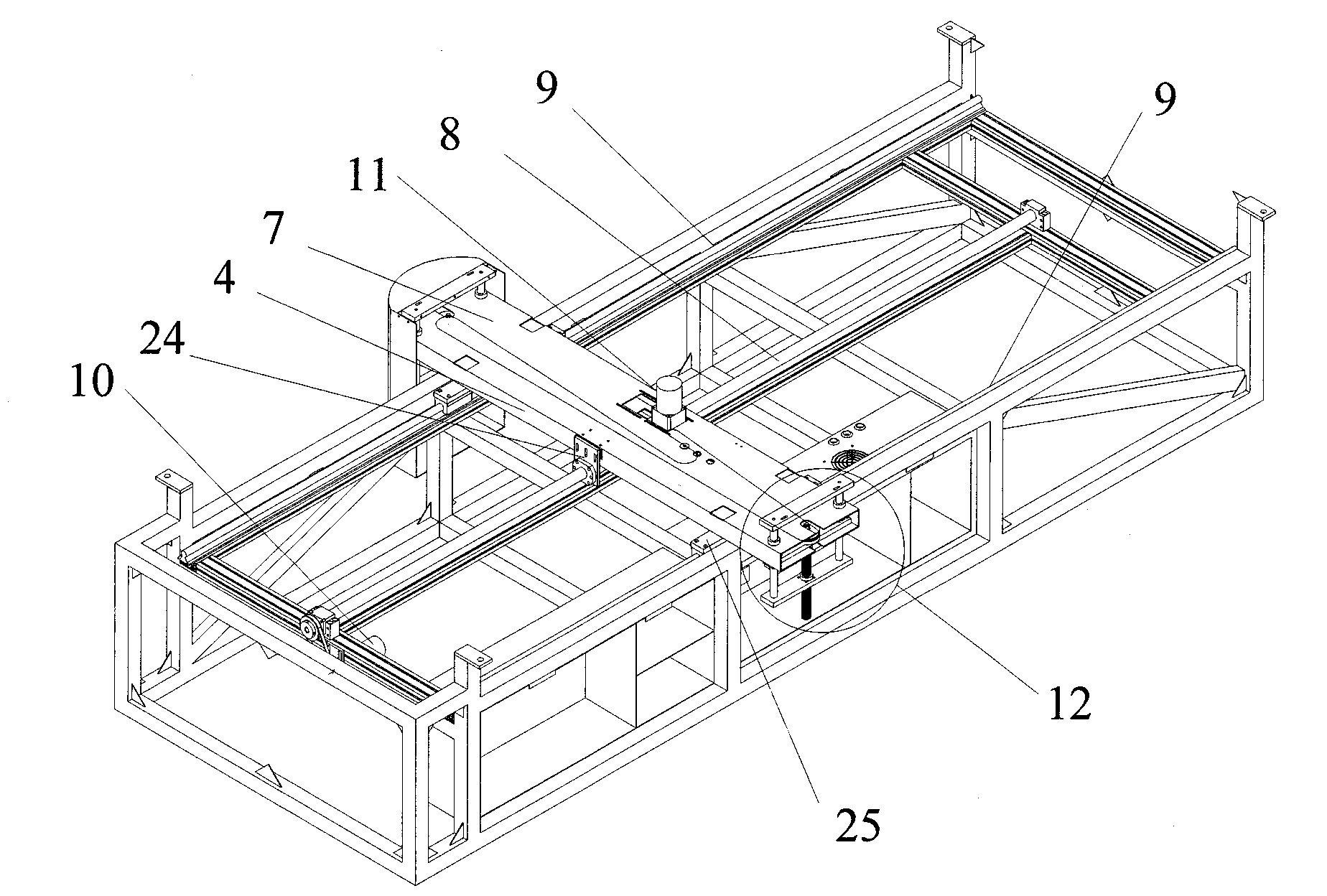 Large-size platform type digital colored printer