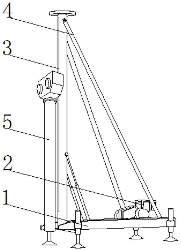 Building piling and drilling device