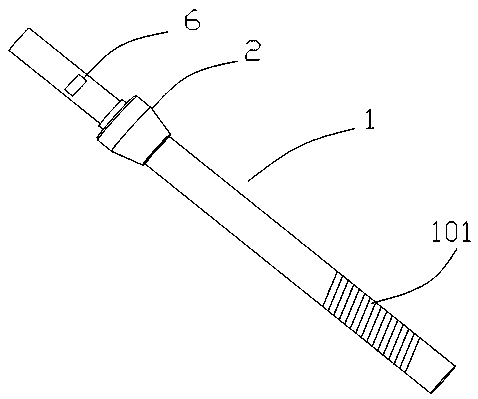 Expanding core fixture capable of reducing damage to workpiece inner wall and using method thereof