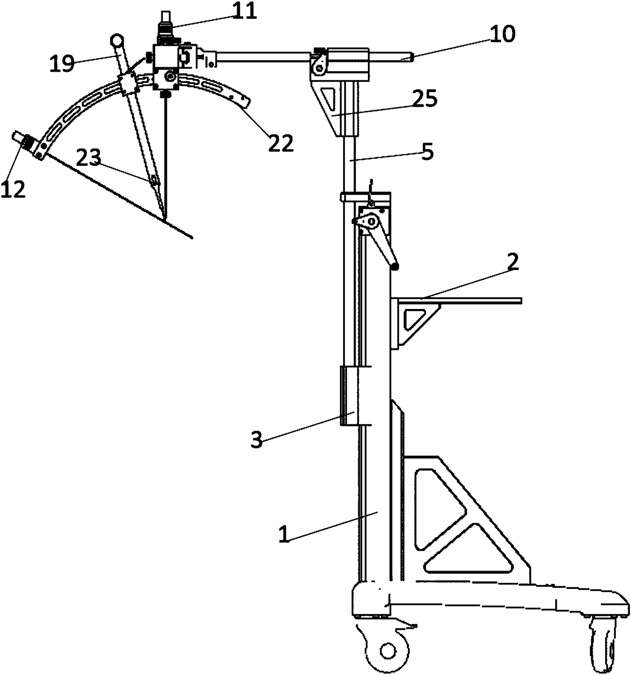 Detachable and assembled arc-shaped precise positioning equipment