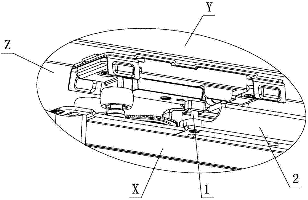 A furniture damping and anti-off mechanism