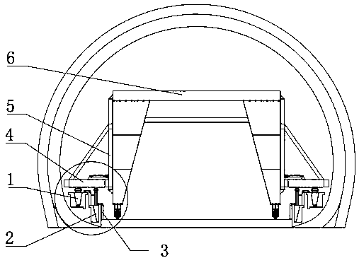 Integrated rapid construction formwork of drainage ditch and cable trench of highway