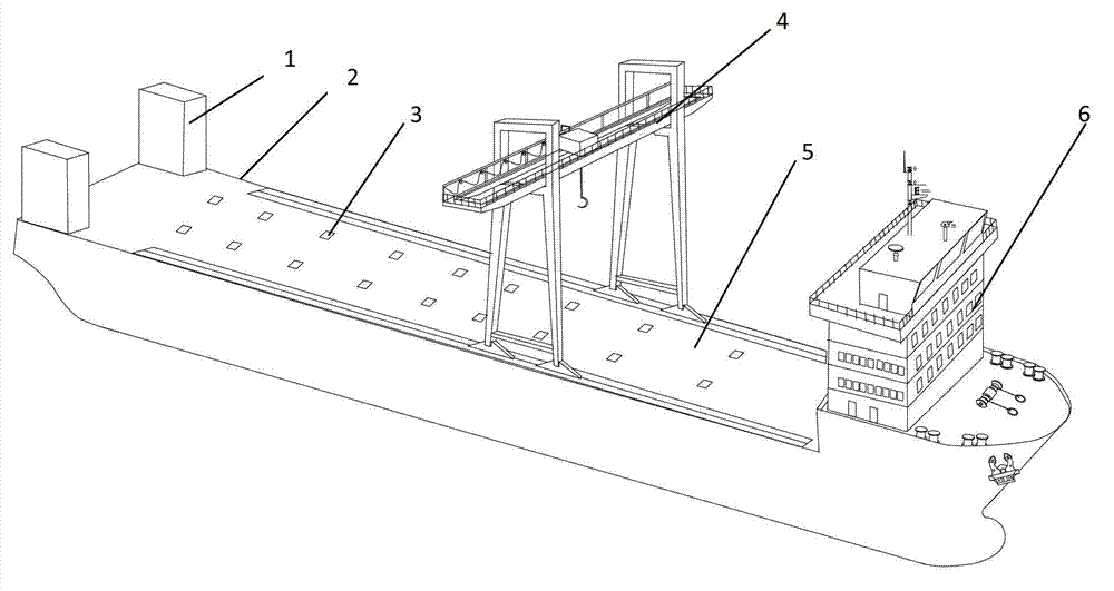 Self-propelled semi-submersible type maintenance vessel