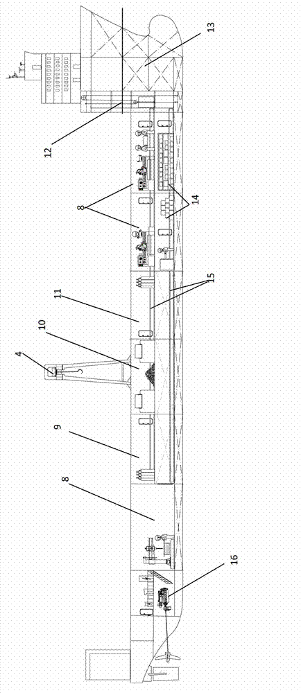 Self-propelled semi-submersible type maintenance vessel