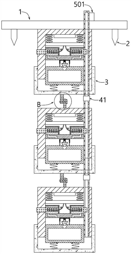 Fixed-layer sampling device for underground water