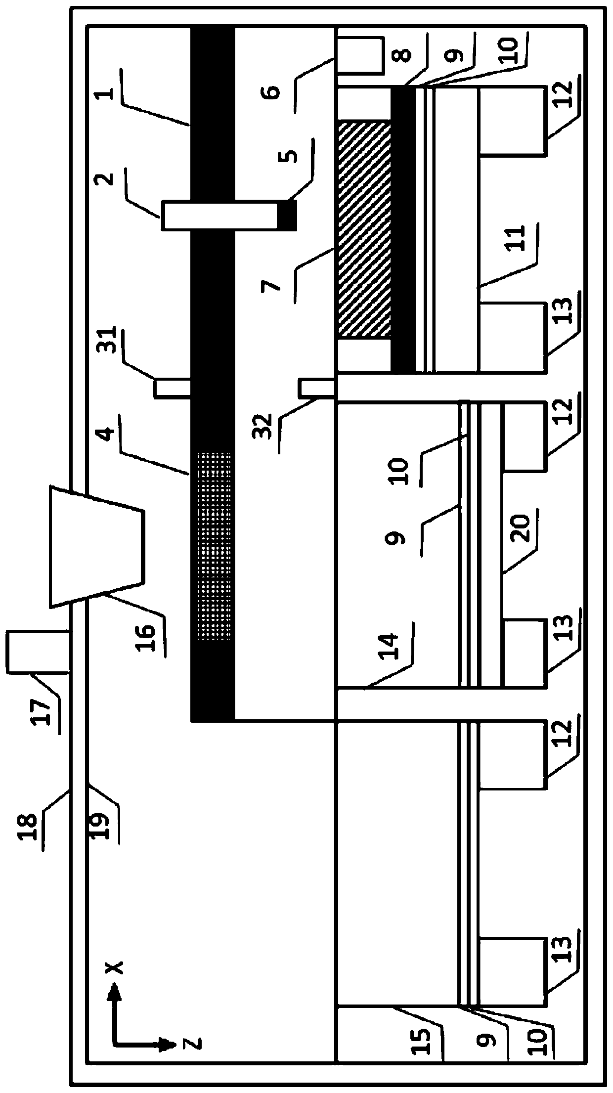 Microgravity vacuum environment oriented lunar surface in-situ resource 3D printing device