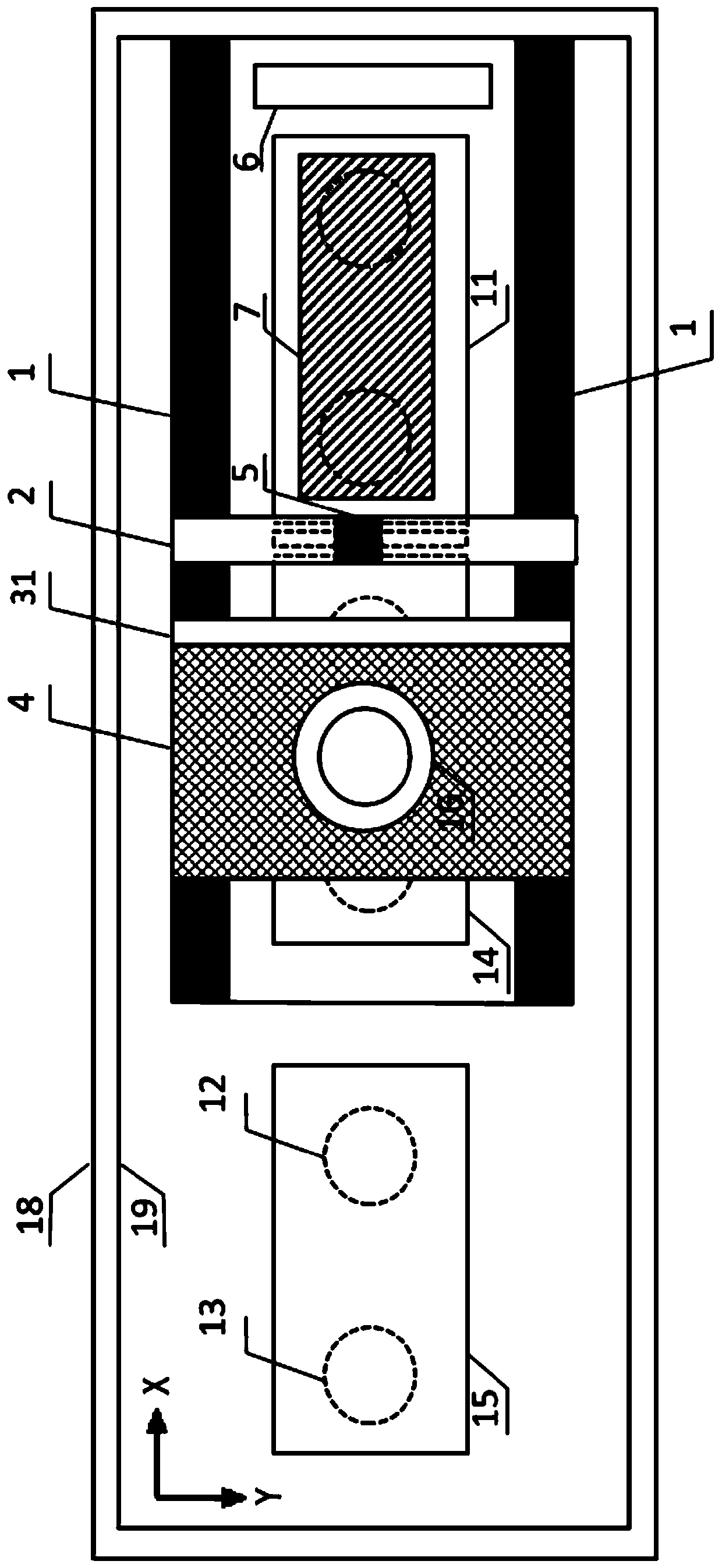 Microgravity vacuum environment oriented lunar surface in-situ resource 3D printing device