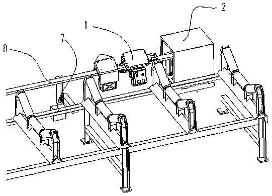 Belt conveyor inspection robot base station with multiple processing functions