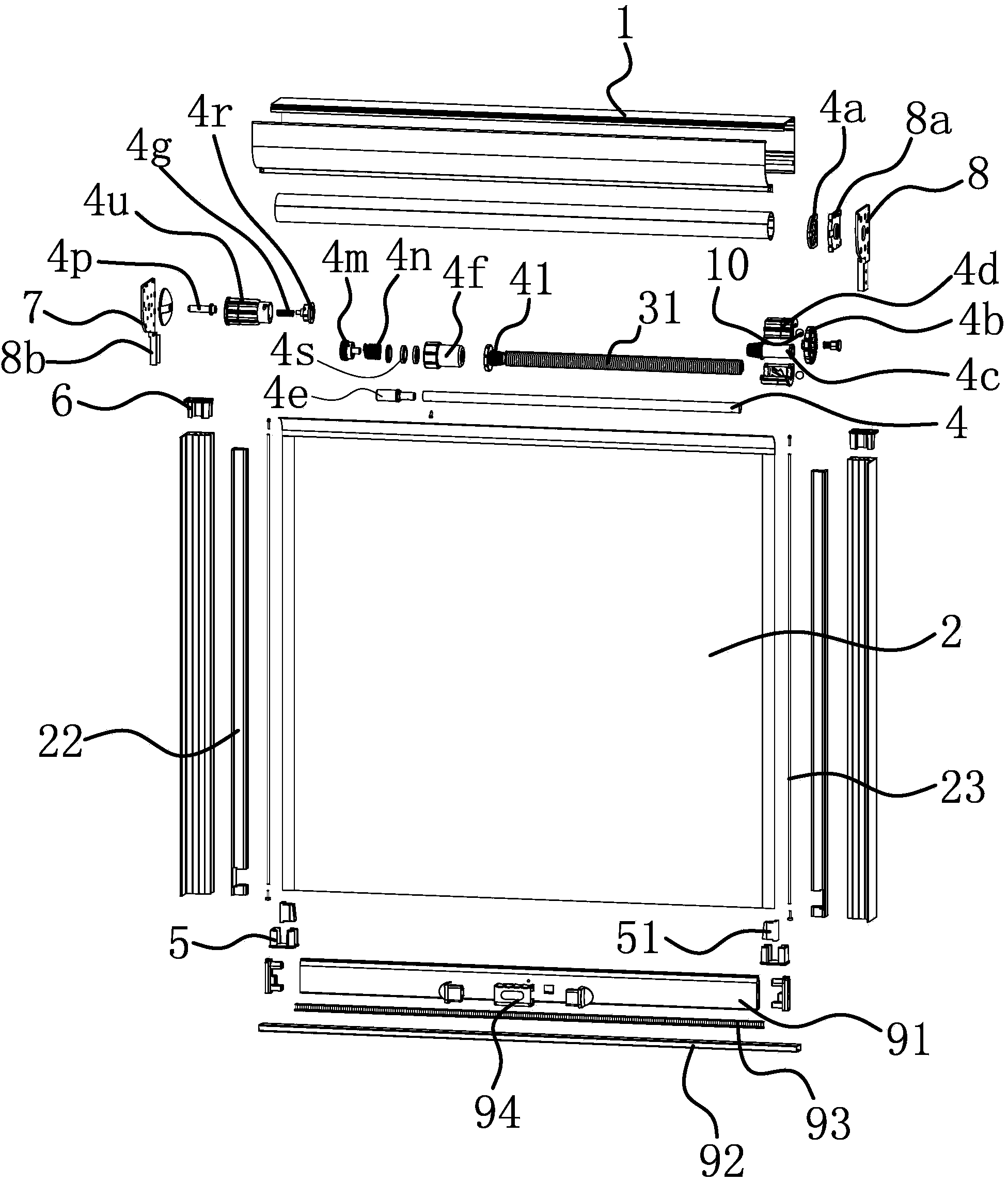 Wind-resistance window screen