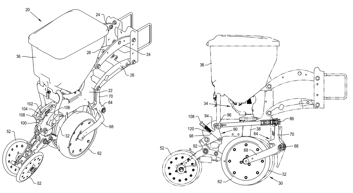 Zeroing adjustment for depth control system