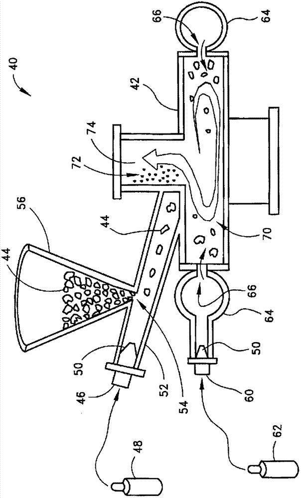 Jet milling of boron powder using inert gases to meet purity requirements