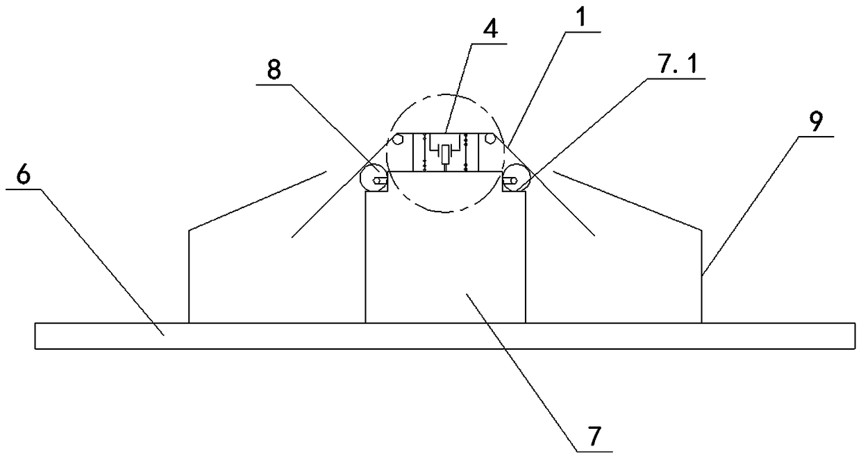 Weighing device for goods on freight cars