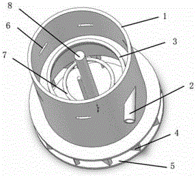 A feed well device of a concentrator