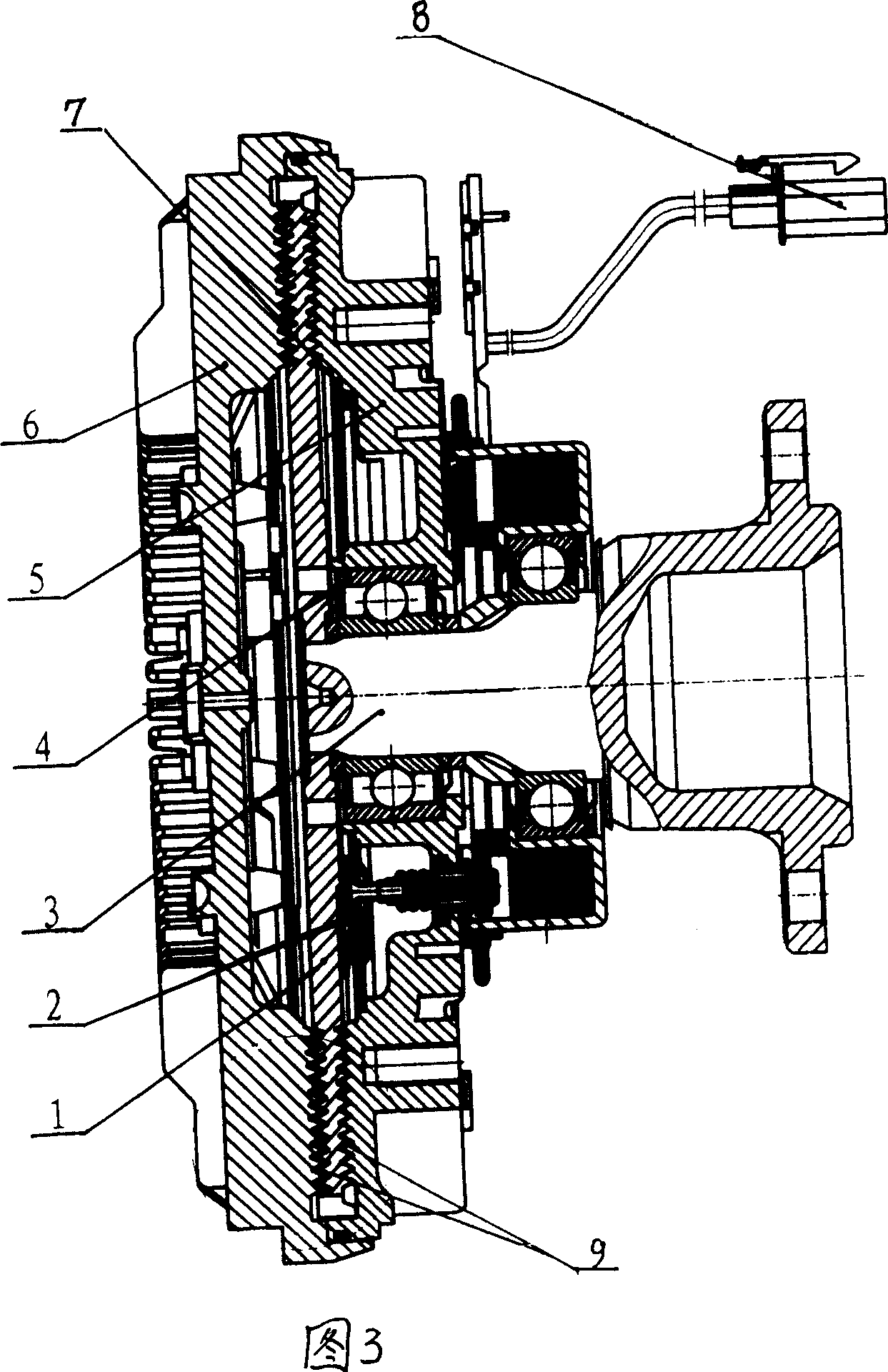 Silicon oil fan clutch