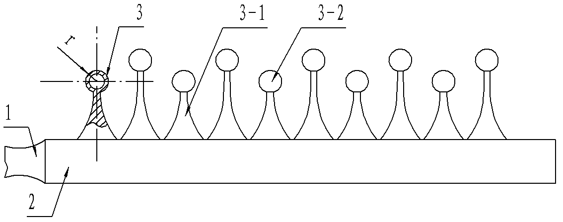 Processing method of tooth cleaning brush head