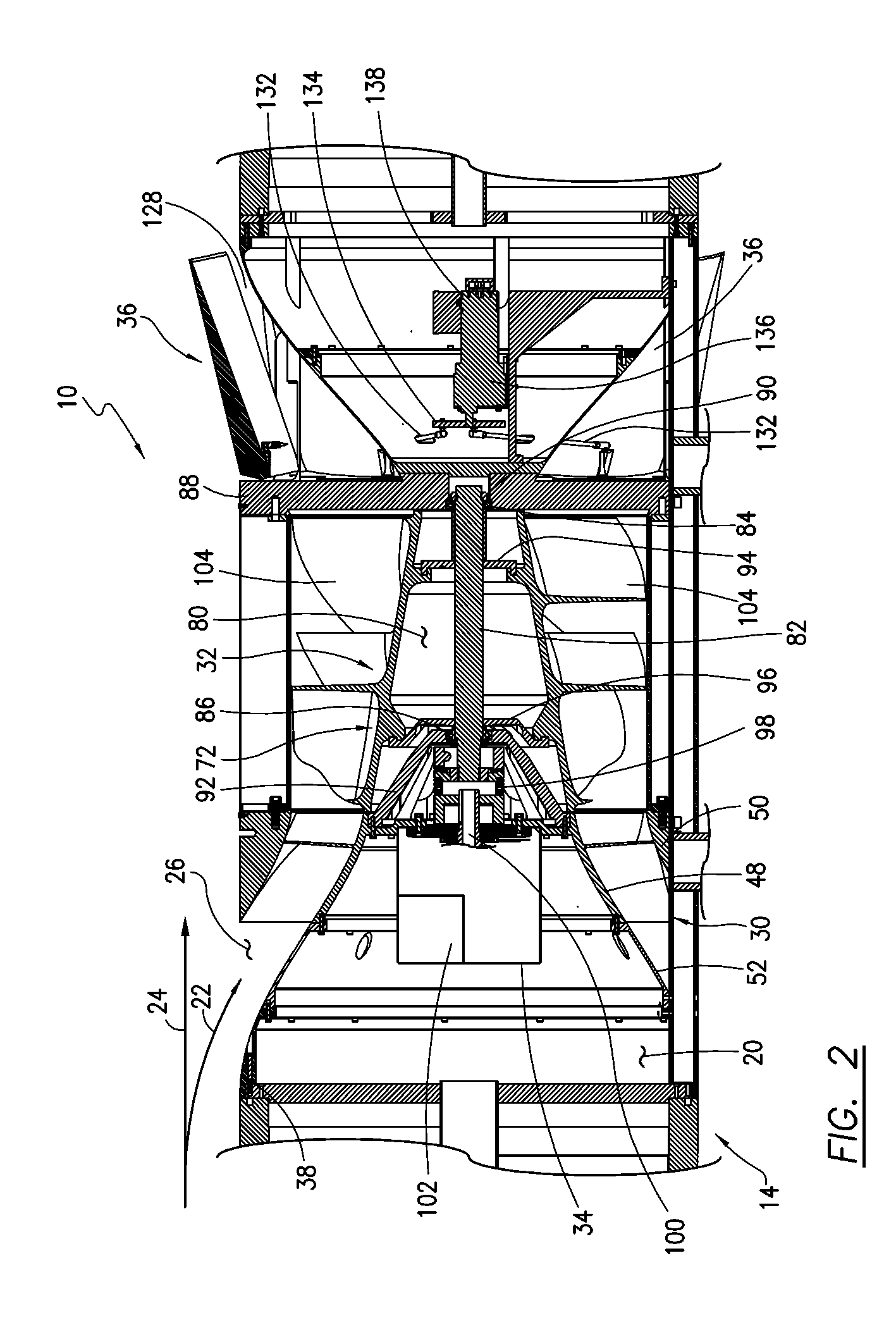 Submerged ram air turbine generating system