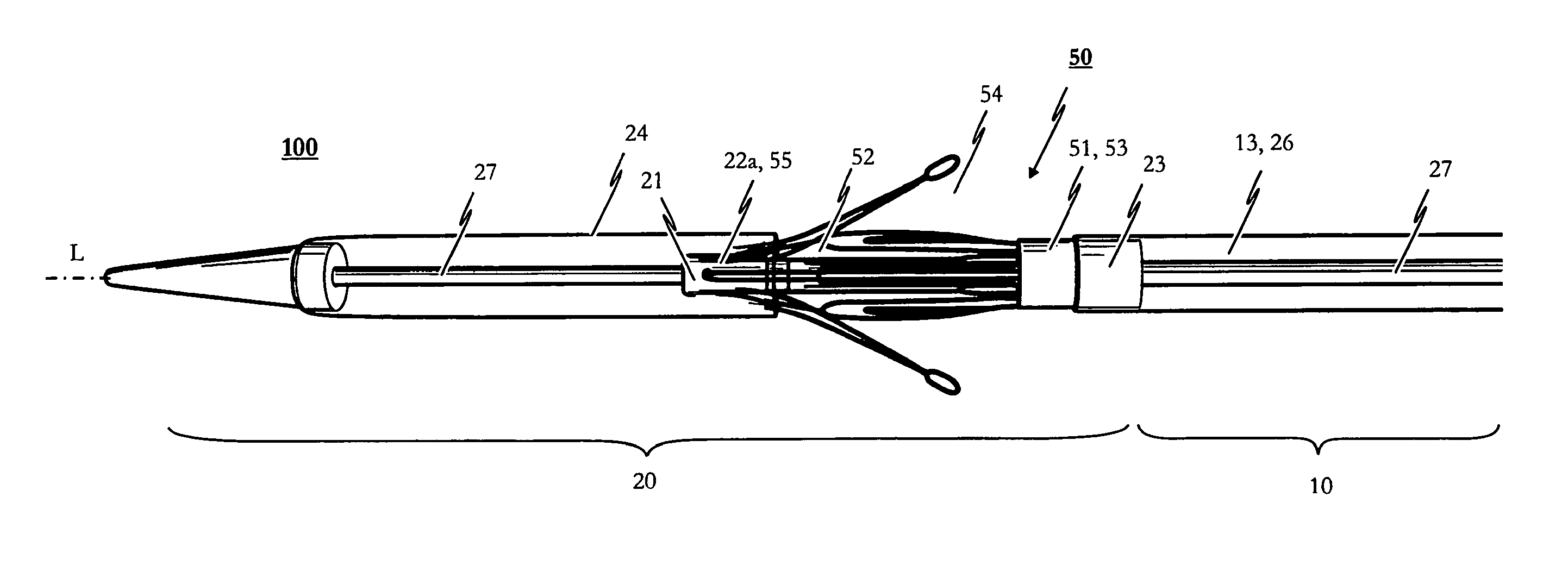 Medical device for treating a heart valve insufficiency or stenosis