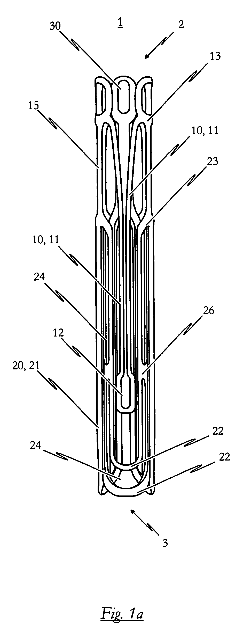 Medical device for treating a heart valve insufficiency or stenosis