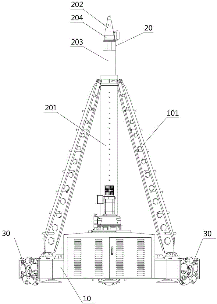 Omnibearing mobile electric jack