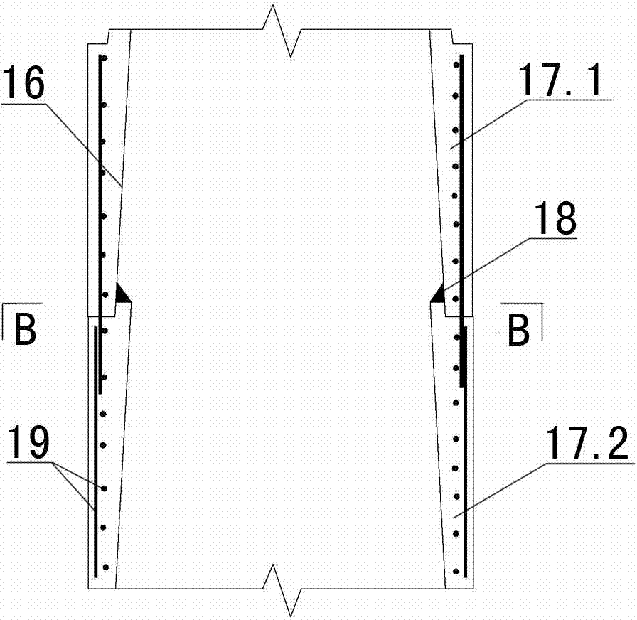 Watertight structure for retaining wall of ultra-deep manually excavated pile and construction method thereof