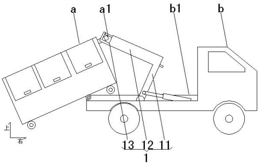 Using method of energy-saving and environment-friendly hook arm type garbage truck