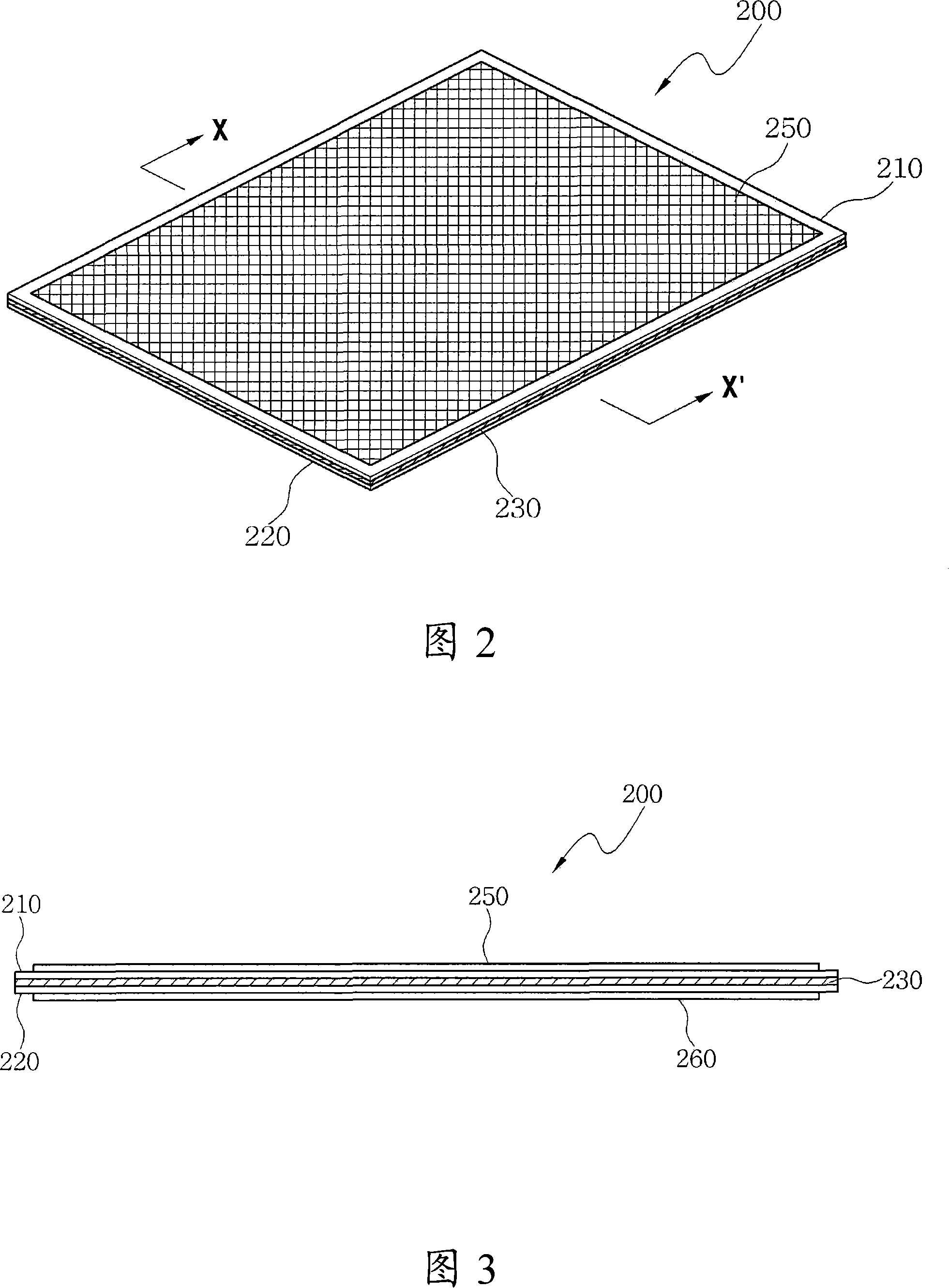 Surface light source device having secondary electron emission layer, method of manufacturing the same, and backlight unit having the same