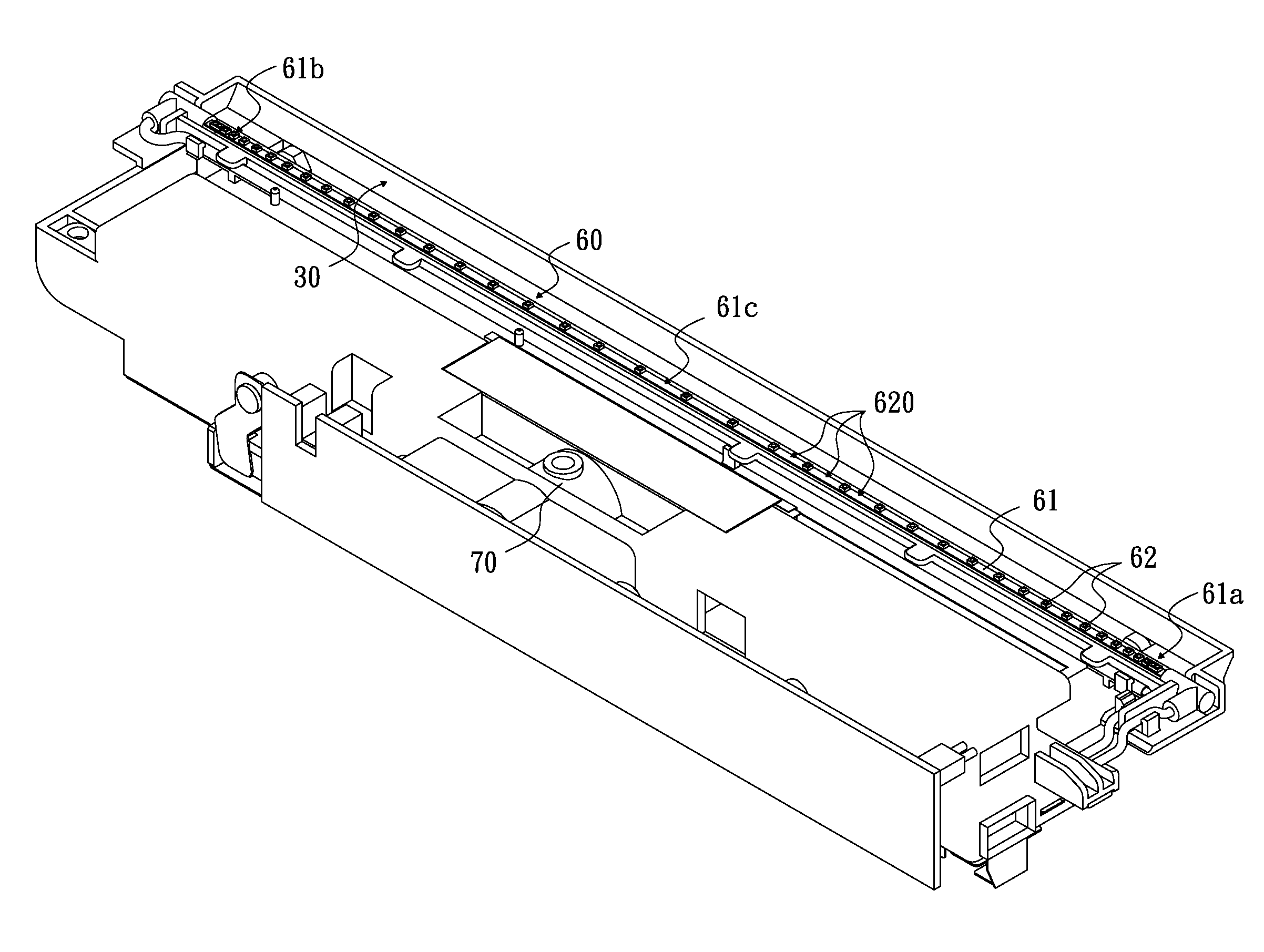 Light projecting apparatus of scanner module and method for arranging light sources thereof