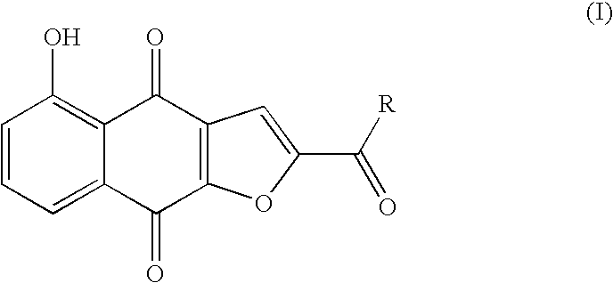 Preparation of optically active 2-(1-hydroxyethyl)-5-hydroxynaphtho[2,3-b]furan-4, 9-diones having anticancer activities