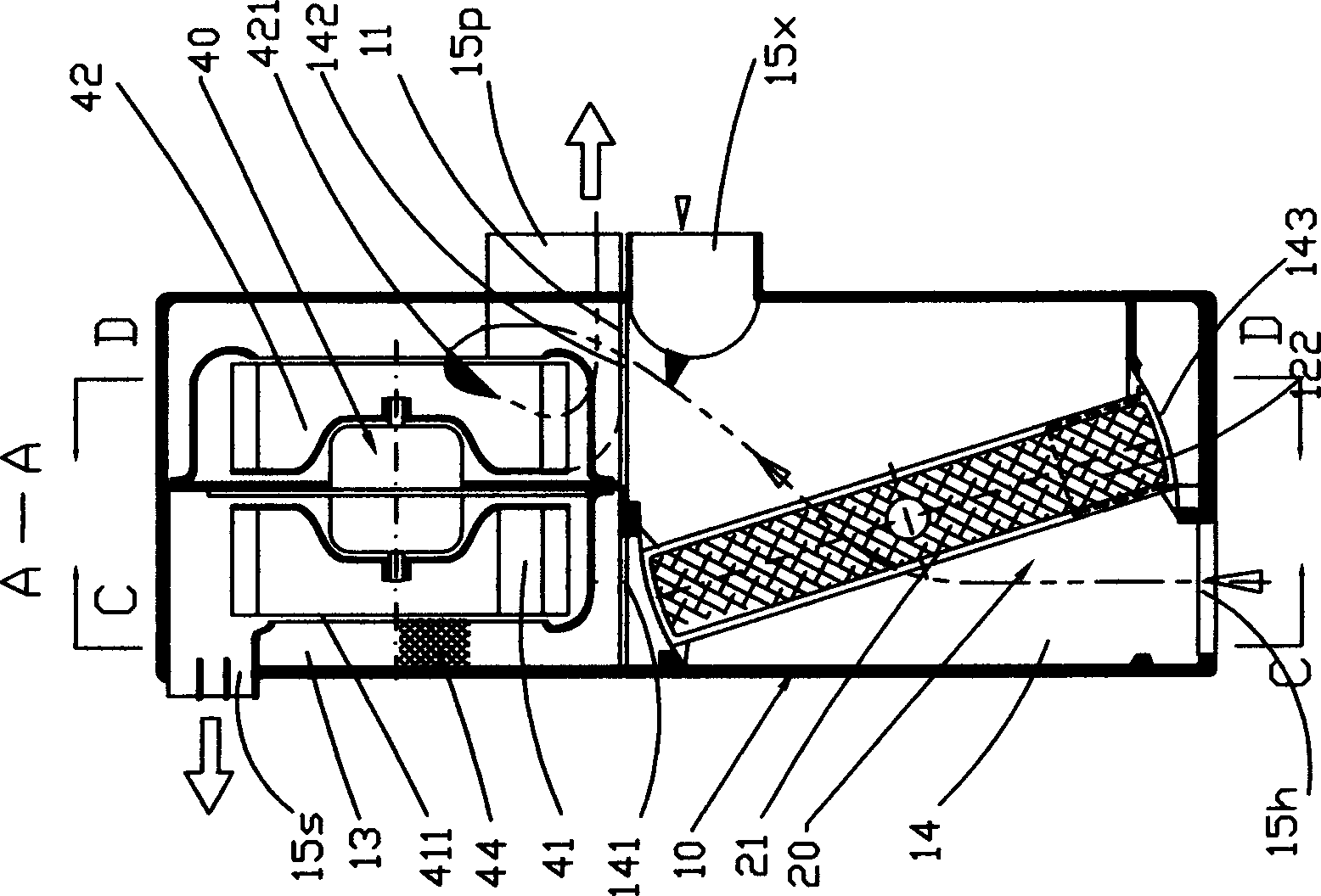 Swing core type purification energy-saving ventilator