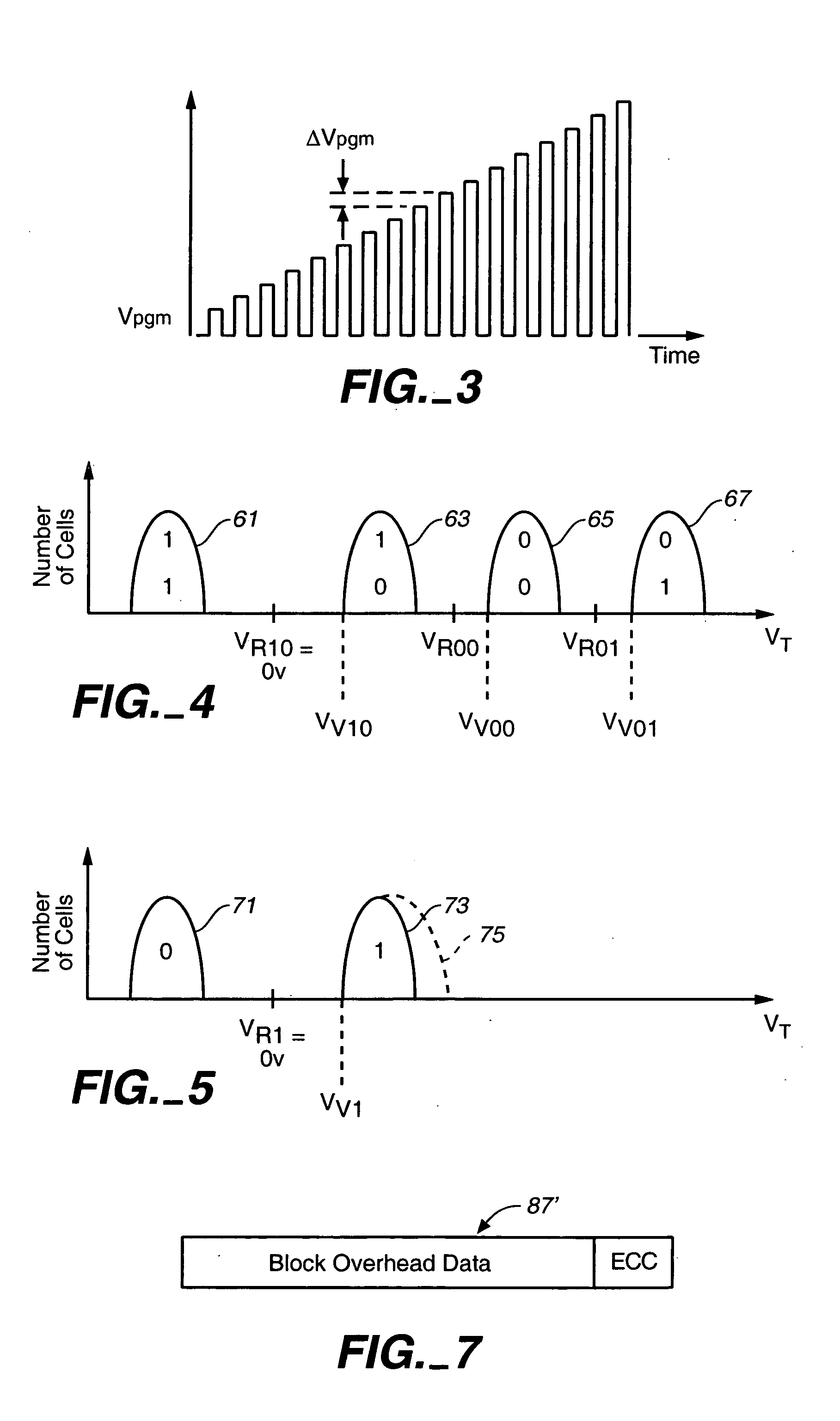 Non-volatile semiconductor memory with large erase blocks storing cycle counts