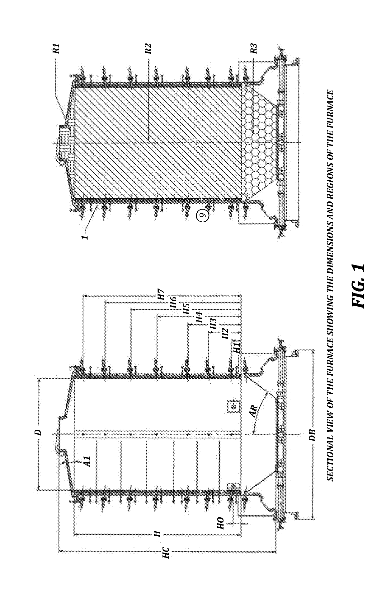 Industrial process using a forced-exhaust metal furnace and mechanisms developed for simultaneously producing coal, fuel gas, pyroligneous extract and tar