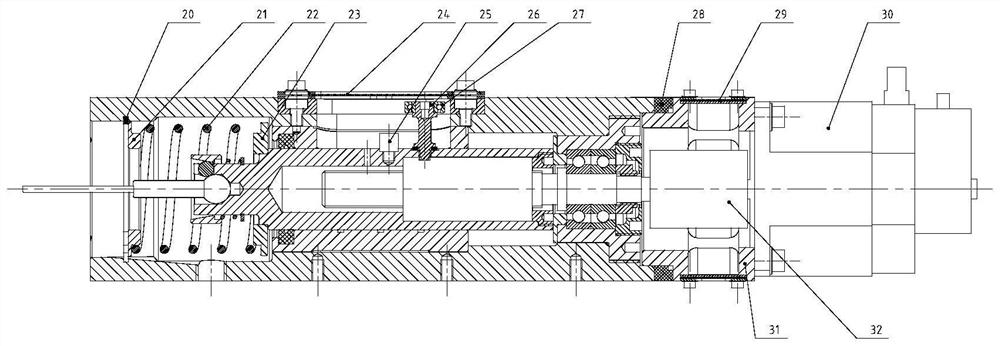 A high-precision conveying device suitable for ultra-high pressure dual-degree-of-freedom series coordination