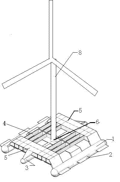 Floating type comprehensive energy platform