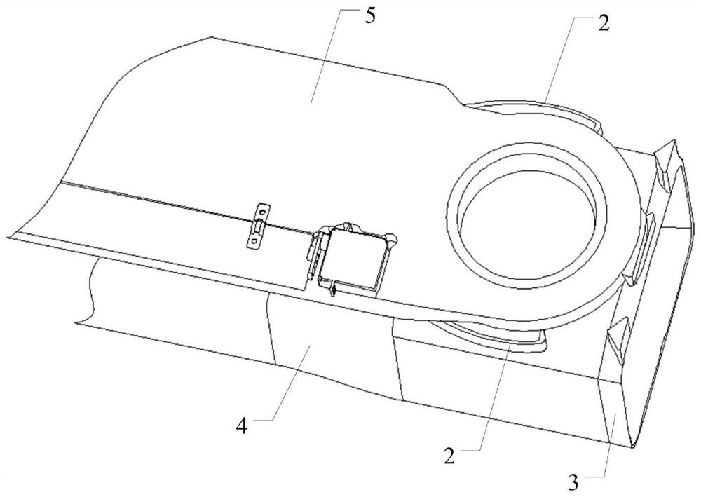 Latch-hook-type canister-shooting loitering munition missile wing unfolding locking mechanism