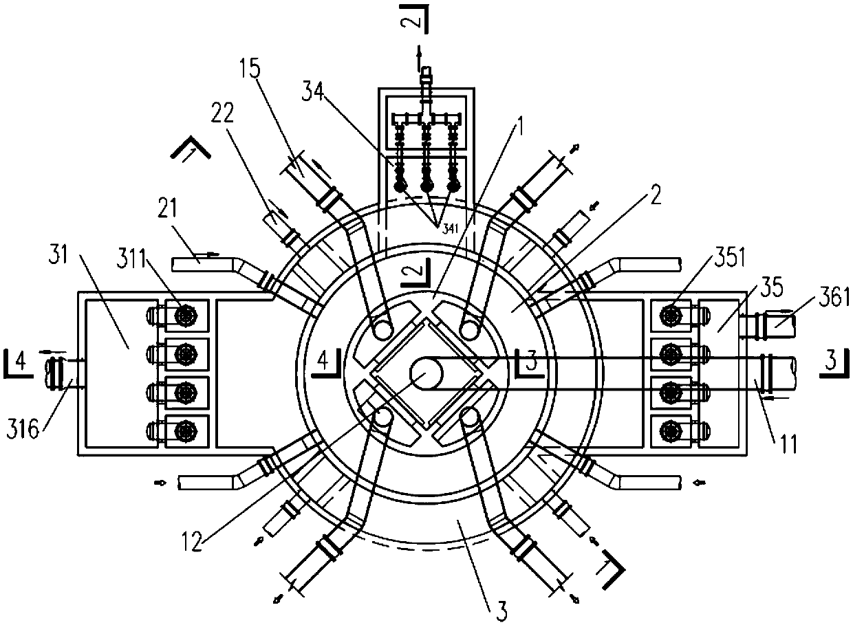 Multifunctional sludge pump room