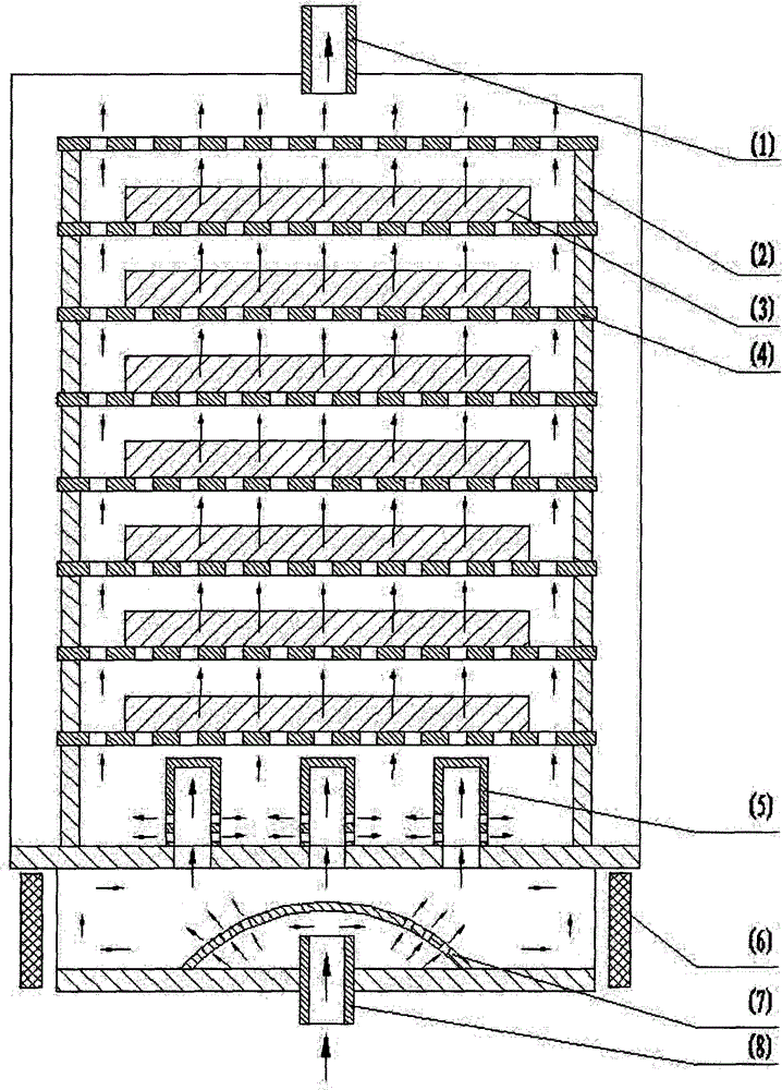 Method for rapidly preparing high-density carbon/carbon composite material in batches